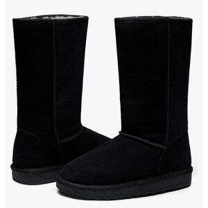 Jeossy Women's Genuine Suede Leather Mid Calf Snow Boots. NWT size 9